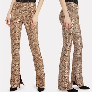 Anine Bing Cigarette Python Trouser Snake Print Size XS